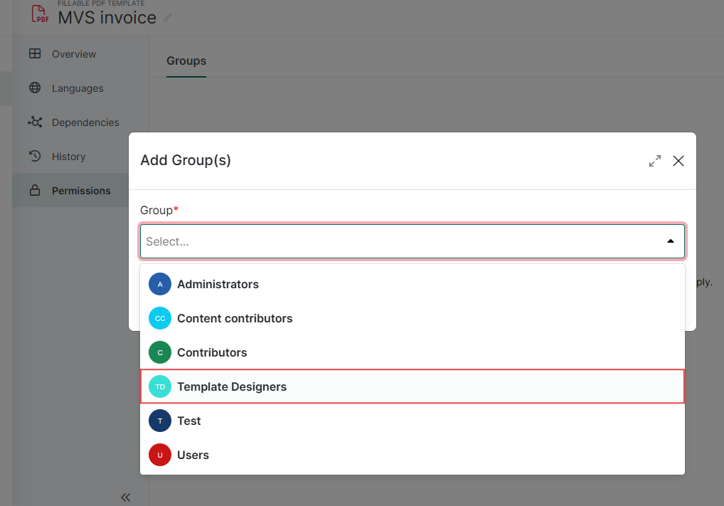 Add template permissions select group of users.png