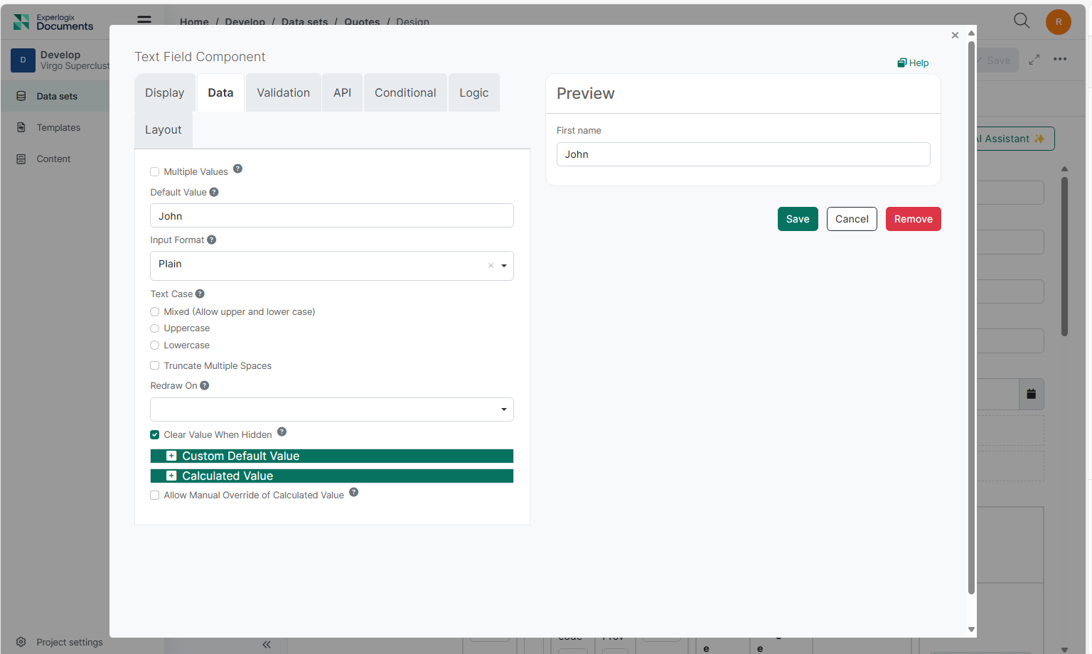 data settings component settings view.png