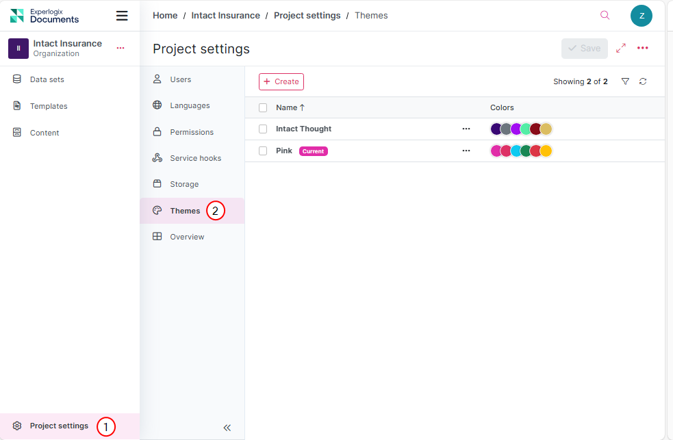 project settings themes view accessing it.png