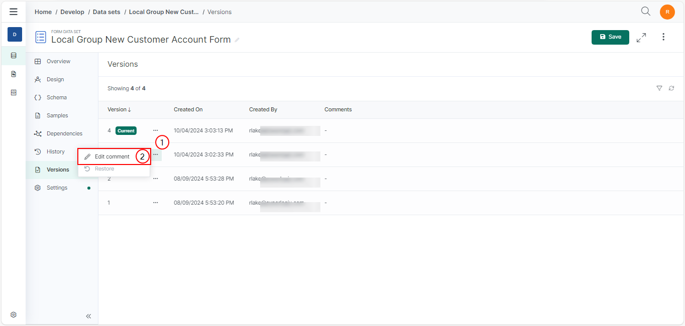 data sets versions tab edit comment.png